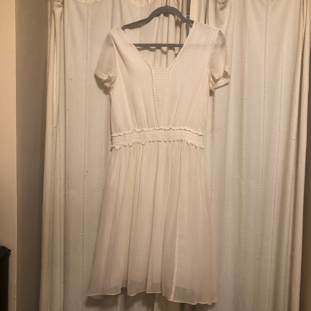 Fit and Flare dress with Rose Gold thread